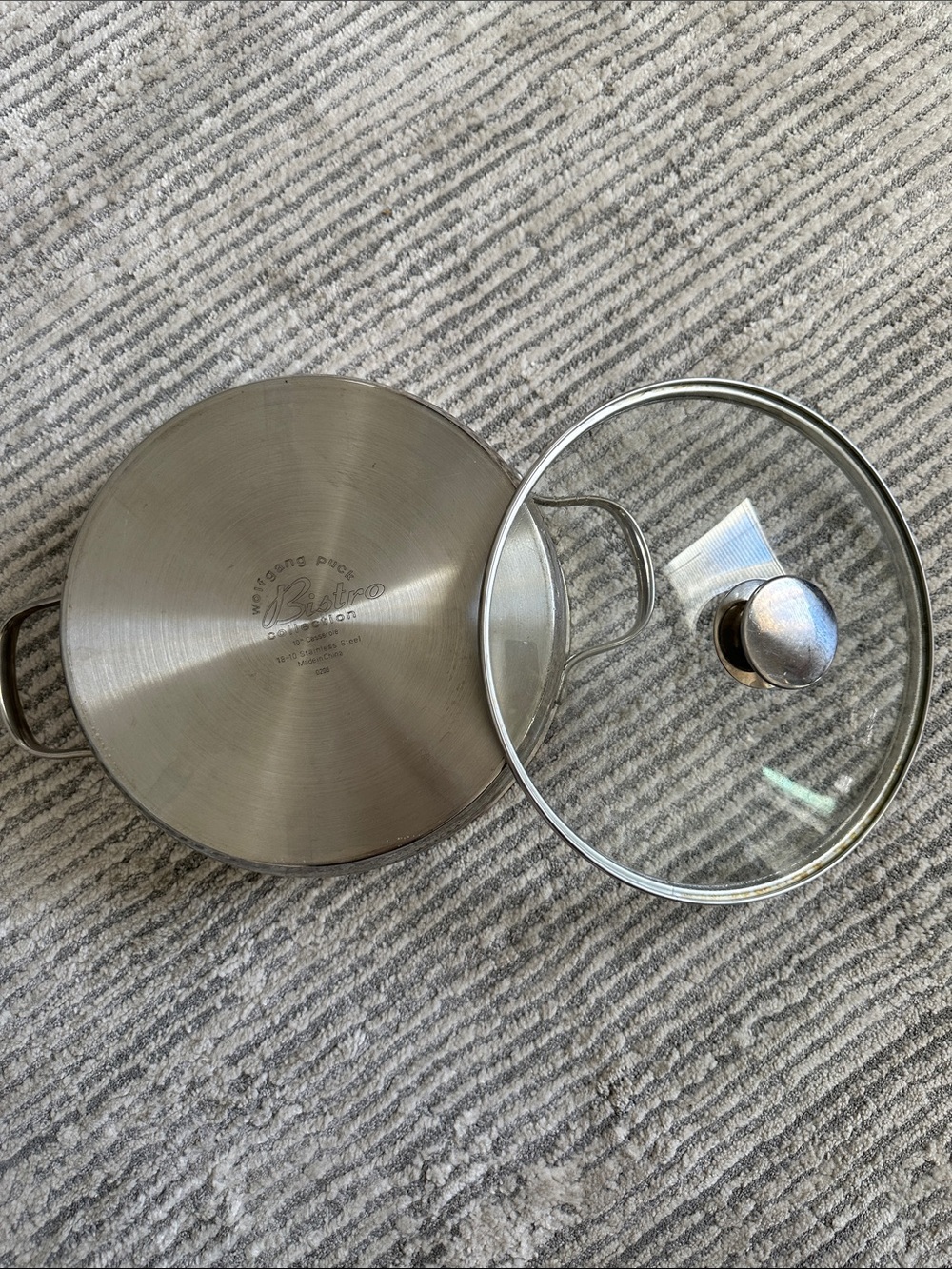 Stainless Steel Covered 10” Casserole Pot